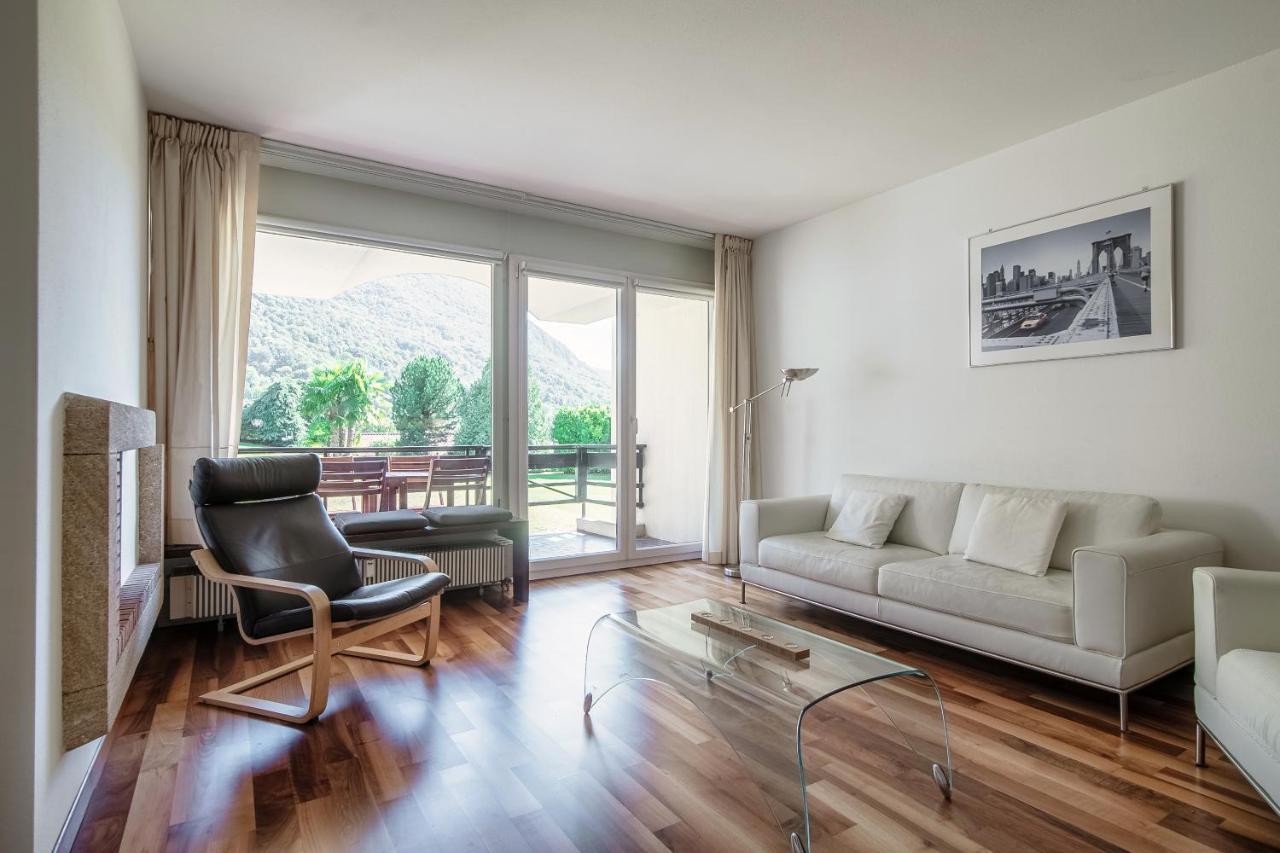 Cadro Garden By Quokka 360 - Flat With Garden View Apartman Lugano Kültér fotó